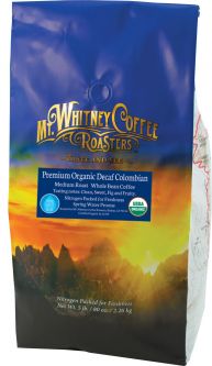 Premium Organic Decaf Colombian Spring Water Process - 5lb Bag